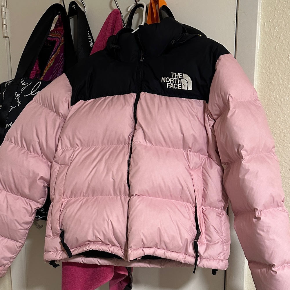 The North Face Pink and Black Insulated Jacket